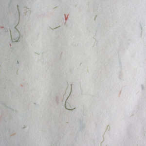 Pi-kuituinen punainen kukka ja vihreät lehdet -riisipaperi / Pi-fiber red flower and green leaves ricepaper