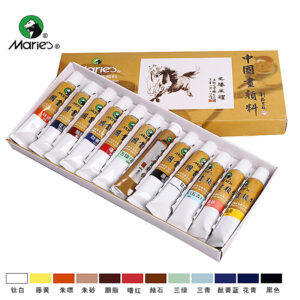 Kiinalainen vesiväripaketti 12 väriä (12ml) / Chinese watercolor palette, 12 colors (12ml)