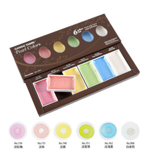 Kuretake Gansai Tambi Pearl Colors, Japanilaiset vesivärit / Japanese watercolor