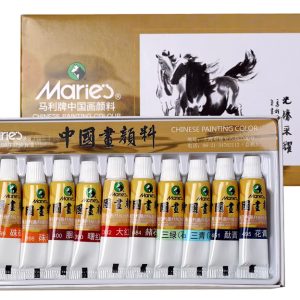 Kiinalainen vesiväripaketti 12 väriä (5ml) / Chinese watercolor palette, 12 colors (5ml)