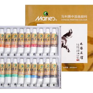 Kiinalainen vesiväripaketti 24 väriä (5ml) / Chinese watercolor palette, 24 colors (5ml) (Copy)