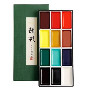 Klassikko Japanilaiset vesivärit 12 / Classic Japanese watercolor 12